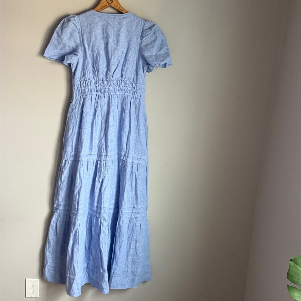 Quince 100% European Linen Tiered Maxi Dress XS - Picture 3 of 12